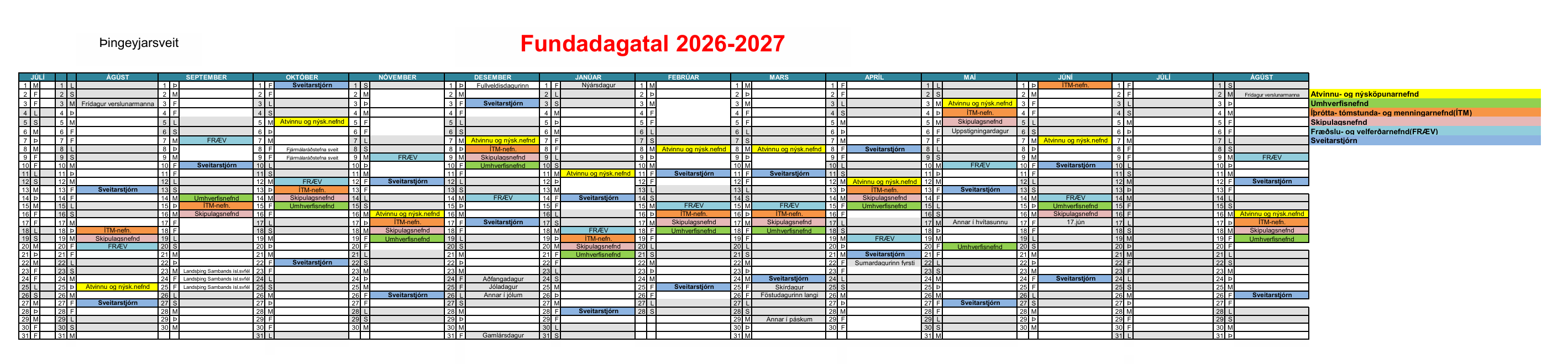 Fundadagatal