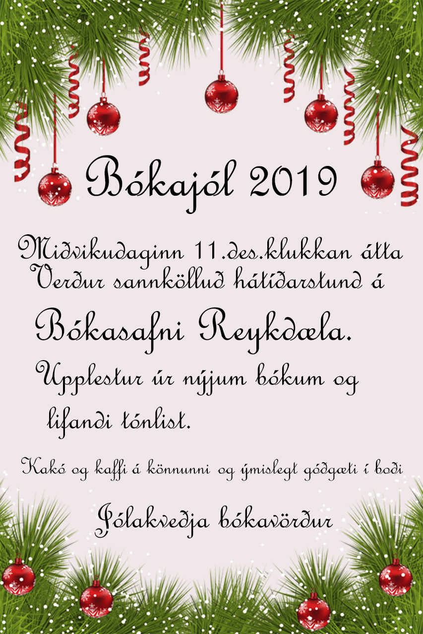 Bókajól á Bókasafni Reykdæla