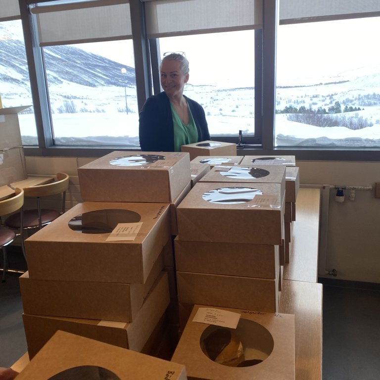 Berglind á Ingjaldsstöðum fer yfir pantanir