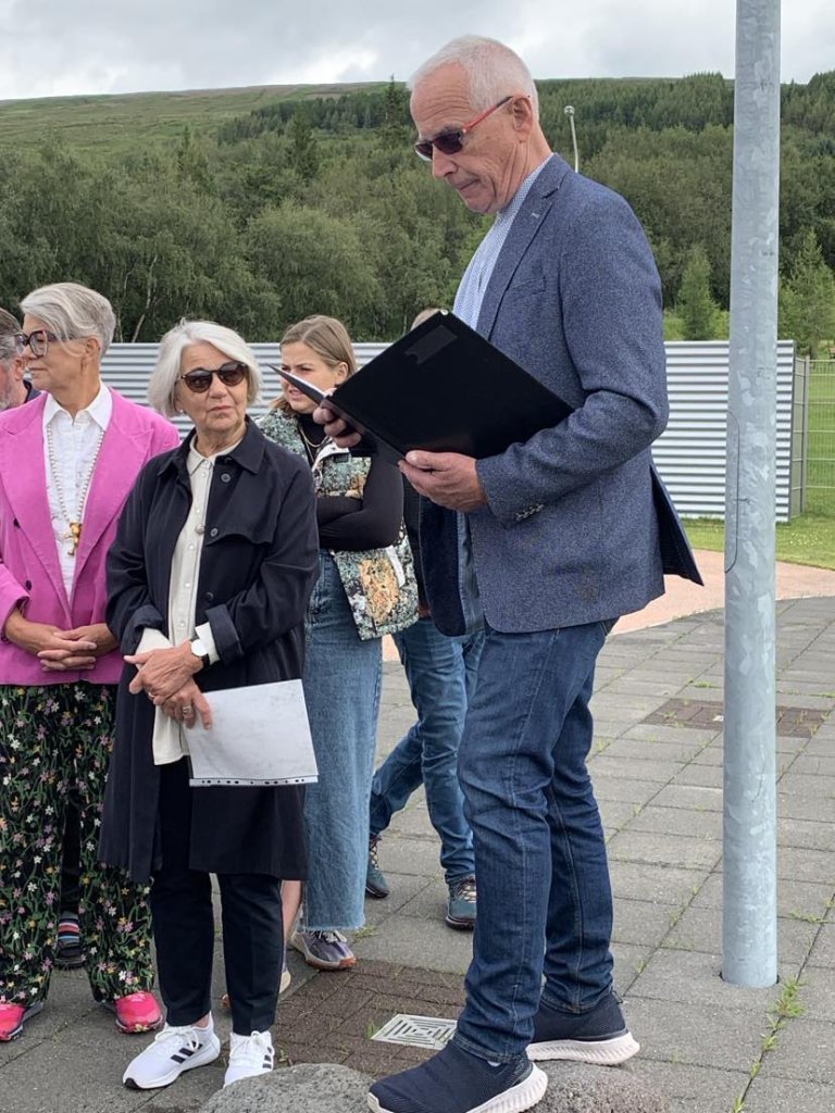 Benedikt Sigurðarson flytur ávarp