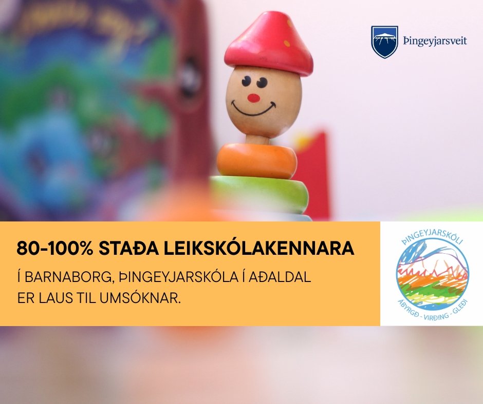 Leikskólakennari í 80-100% stöðu óskast í Barnaborg