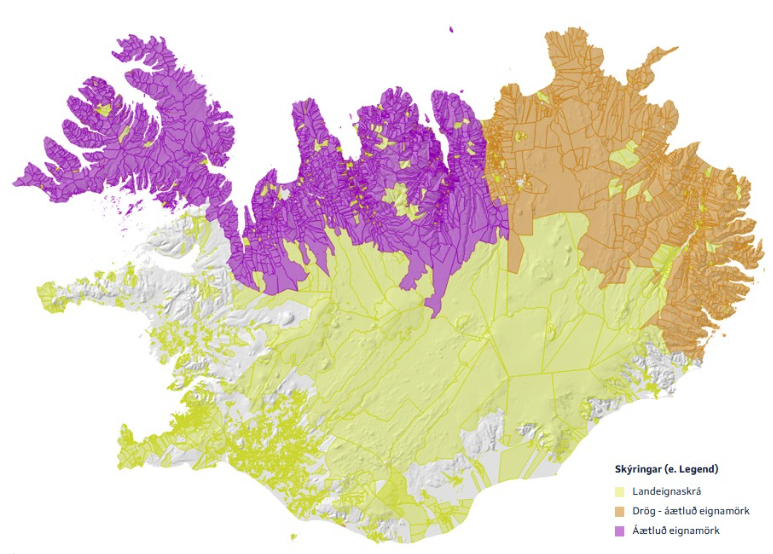 Eignarmörk jarða til umsagnar
