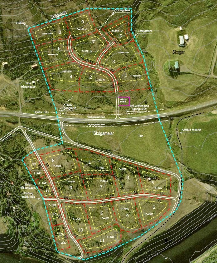 Map Skipulag Auglýsing um skipulagsmál í Þingeyjarsveit | Þingeyjarsveit
